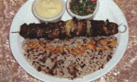 Pita served in our Middle Eastern restaurant
