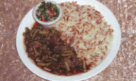 Variety of Middle Eastern food served in our restaurant